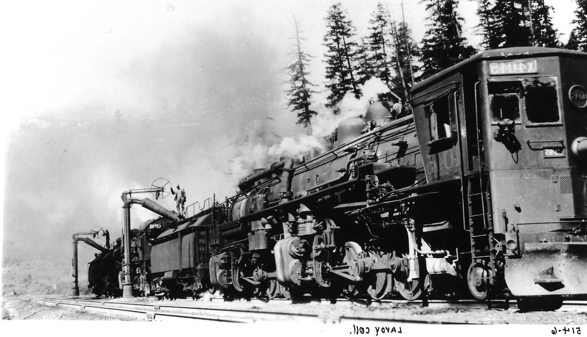 black and white train